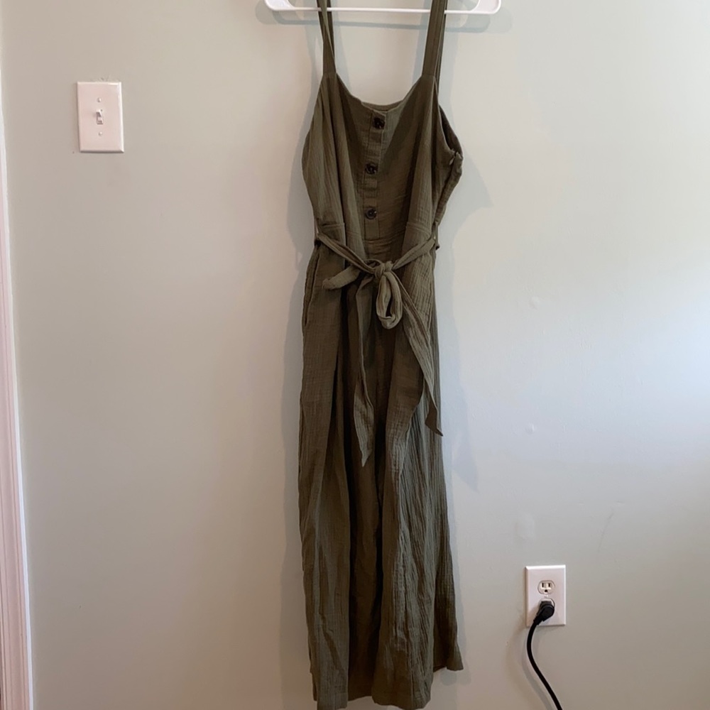 Green jumpsuit